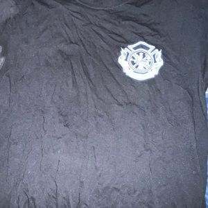 Firefighter bible verse T-shirt size large